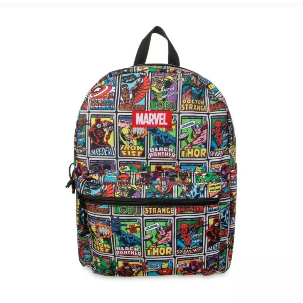 Marvel Comics Backpack 18”Classic AVENGERS Comic Book Nylon School Bag Funko NWT